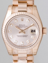 Rolex Womens Stainless Steel Watch 179175