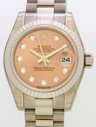 Rolex President Ladies 179179 Stainless Steel Case Swiss Watch