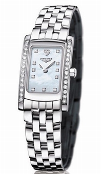 Longines Dolce Vita L5.158.0.92.6 Steel set with Diamonds Case Swiss Watch