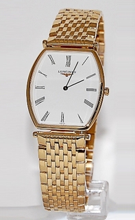 White Roman Numeral Longines L4.705.2.11.8 Mens Rose Gold Watch