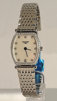 Longines L4.288.0.87.6 Quartz Stainless Steel set with Diamonds Watch