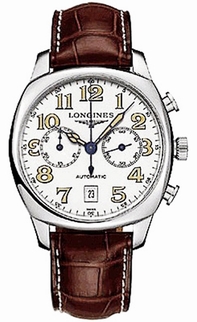 White Arabic Longines L2.705.4.23.6 Mens Stainless Steel Watch