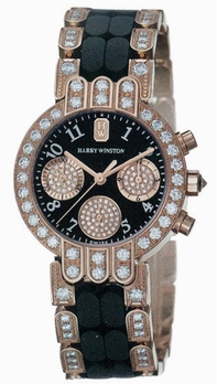 Harry Winston 200/UCQ32RRC /D3.1/D2.1 Quartz 18k Rose Gold and Diamonds Watch