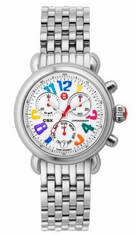 Womens Michele CSX MWW03M000054 Stainless Steel Watch