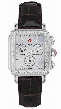 Michele Deco MWW06A000043 White Mother Of Pearl Dial Watch