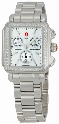 Michele Deco MWW06A000448 White Mother of Pearl Dial Watch