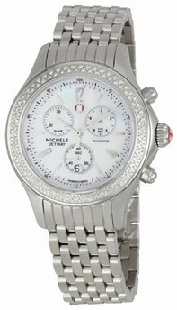 Quartz Michele MWW17A000001 Womens White Mother of Pearl Watches