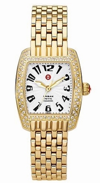 Michele MWW02N000002 White With Black Arabic Numeral Watch