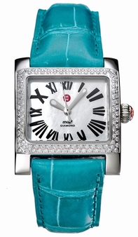 White Mother-of-Pearl Michele MWW07B000023 Womens Stainless Steel Watch