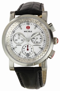 Michele MWW01C000005 Textured White Enamel Watch