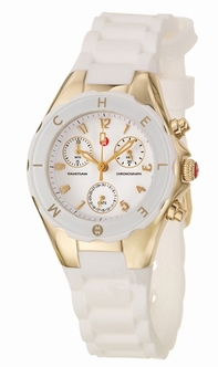 Michele MWW12D000011 Quartz Stainless Steel Yellow Gold Plated Watch