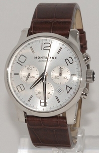 Silver Montblanc Montblanc 9671 Mens Stainless Steel Watch