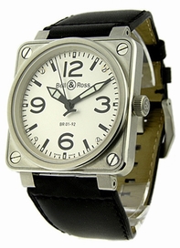 Automatic Bell Ross BR-01-92-WHT-LS Mens Watches