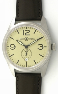 Mens Bell Ross Vintage BR 123 Original Stainless Steel Watch