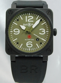 Bell Ross BR03-92 MILITARY 38mm 30 meters (100Feet) Water Resistant Watch