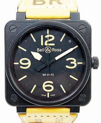 Black Bell Ross BR01-A2052567 Mens Stainless Steel Watch