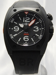 Automatic Bell Ross BR02-92 CARBON FINISH Mens Black Watches