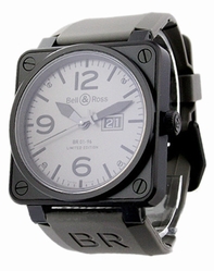 Automatic Bell Ross BR01-96 COMMANDO Mens Camo Grey Watches