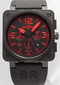 Automatic Bell Ross BR01-94 RED Mens Black Watches