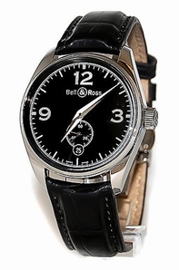 Automatic Bell Ross V123-BL Mens Black Quarter Arabic Dial Watches