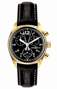 Bell Ross Vintage Series 120 Gold Black Watch