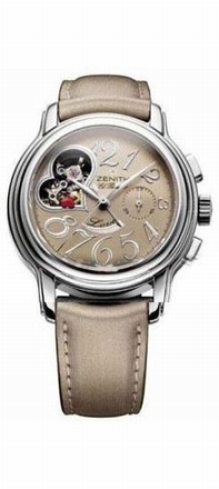 Beige Zenith 03.1230.4021/44.C622 Womens Stainless Steel Watch