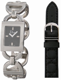 Black Christian Dior 052110M008 Womens Stainless Steel Watch