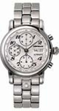 Montblanc Star Steel 05222 Silver Arabic Dial Watch