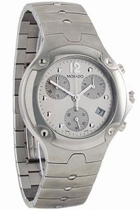 Silver Movado 0604769 Mens Stainless Steel Watch