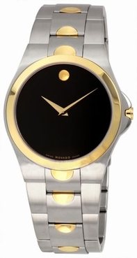 Movado Luno 0605635 Black Dial Watch