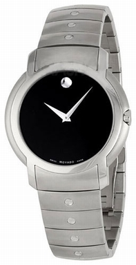 Quartz Movado 0605641 Mens Black Watches