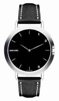 Quartz Movado 0605818 Mens Black Watches