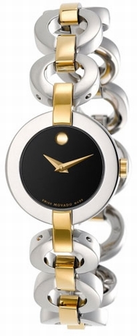 Movado Bela Moda 0606261 Black Dial Watch