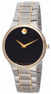 Movado Steel Ladies 0606388 Black Dial Watch