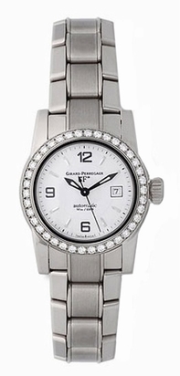 White Girard Perregaux 08039-D6A-53-714 Womens White Gold Watch