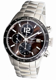 Brown Longines L36364606 Mens Stainless Steel Watch