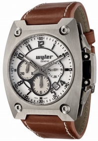 Wyler Geneve Code R 100.1.00.WB1.LBR Titanium Case Swiss Watch