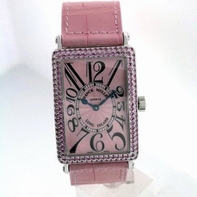 Womens Franck Muller Long Island 1000 SCS White Gold Watch