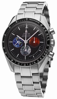 Black Omega 3577.50.00 Mens Stainless Steel Watch