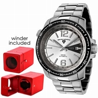 Swiss Legend 10013A-22S-BB-W Swiss Automatic Stainless Steel Watch