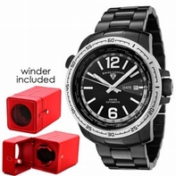 Mens Swiss Legend World Timer 10013A-BB-11-SB-W Stainless Steel Watch