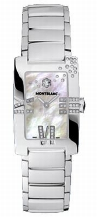 Womens Montblanc Profile Jewellery 101557 Steel set with Diamonds Watch