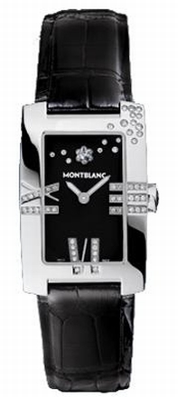 Montblanc Profile Jewellery 101558 Steel set with Diamonds Case Swiss Watch