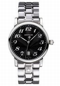 Quartz Montblanc 102137 Mens Black Guilloche Watches