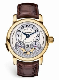 Manual Chronograph Montblanc 102335 Mens Beige Arabic Watches