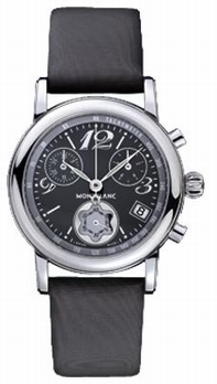 Montblanc Star Steel 102355 Black Quarter Arabic Dial Watch