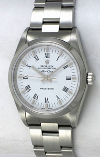 White Rolex 114200WRO Mens Stainless Steel Watch