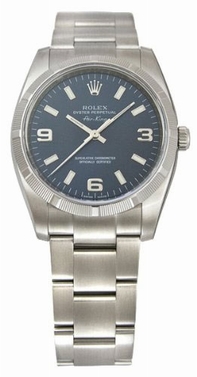 Automatic Rolex 114210BLASO Mens Blue Watches