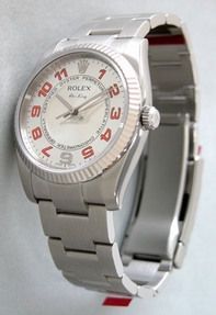 Silver Rolex 114234 Mens Stainless Steel Watch