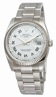 Mens Rolex Oyster Perpetual 115234WRO Stainless Steel Watch